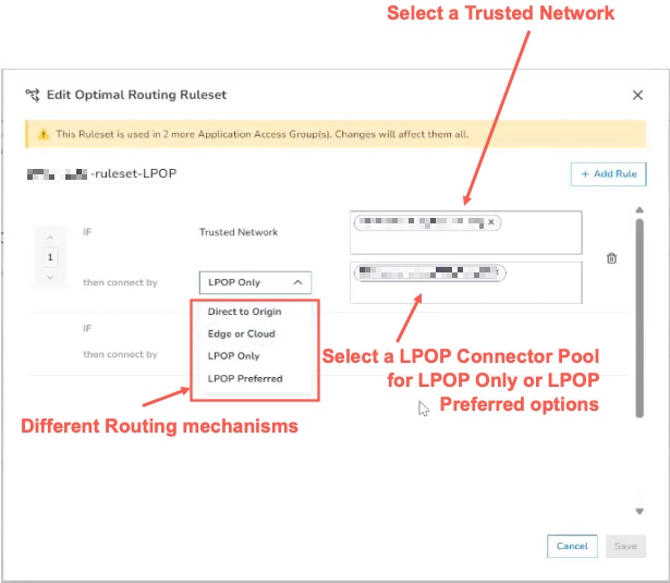 trusted network selection