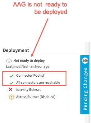 Connector Pool in AAG deploy message