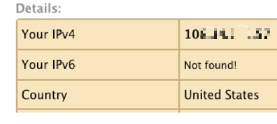 IPv6 not supported